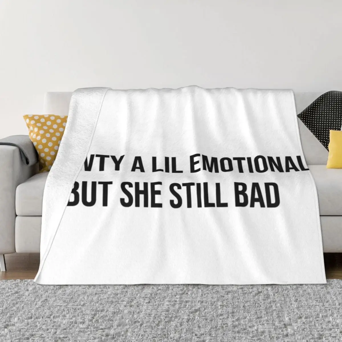 Shawty A Little Emotional Quilt Blanket Blankets & Throws Home And Decoration Throw Blanket