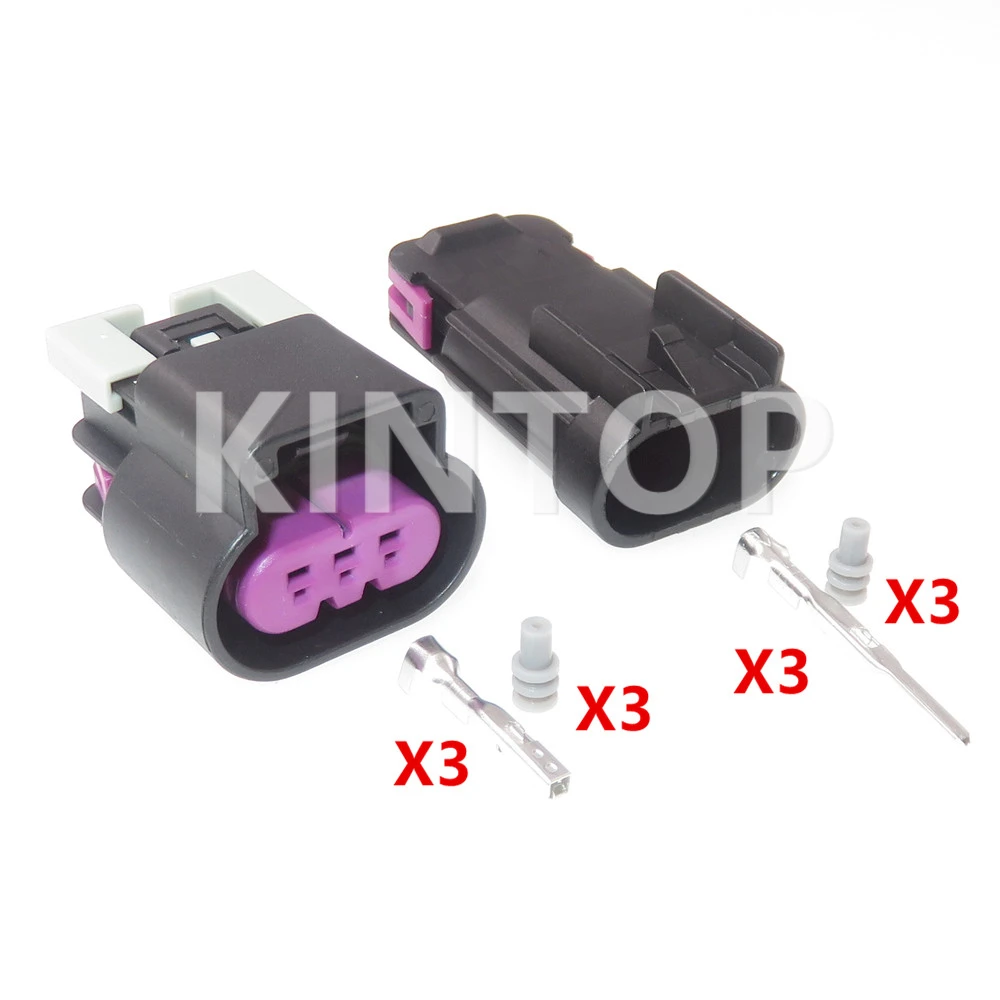 1 Set 3 Pins 13519047 Car Oil Pump Waterproof Connector Auto Fuel Sensor Wiring Terminal Socket AC Assembly 15326808 15326813