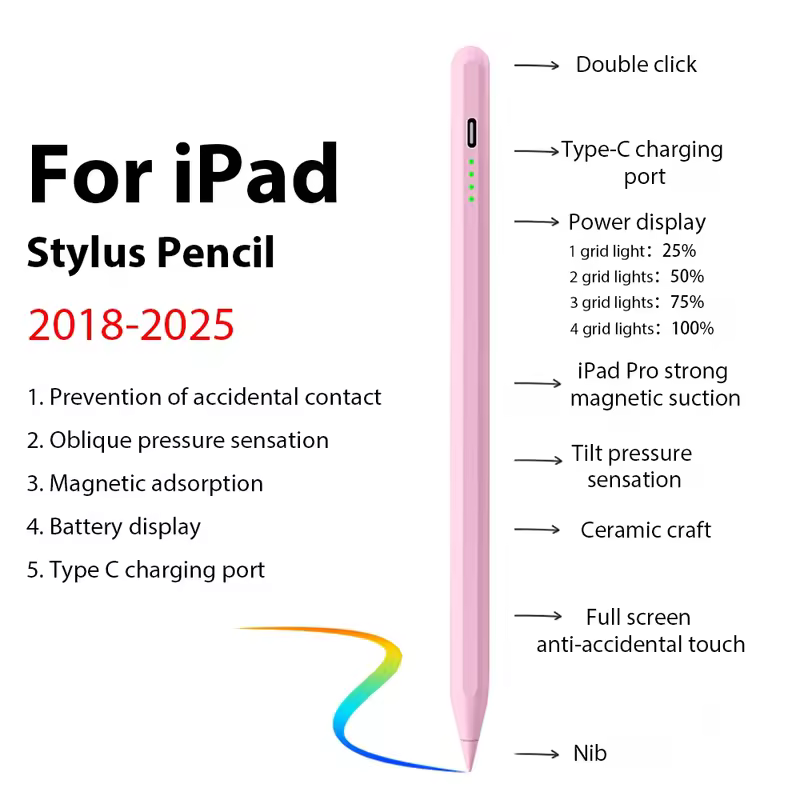 For Apple Pencil Stylus For iPad A16 Air 11 5 4 Pro 11th 13 12.9 M4 M3 M2 Pens 10 9 10th 9th Generation Mini 7 6 2025 Touch Pen - Image 7