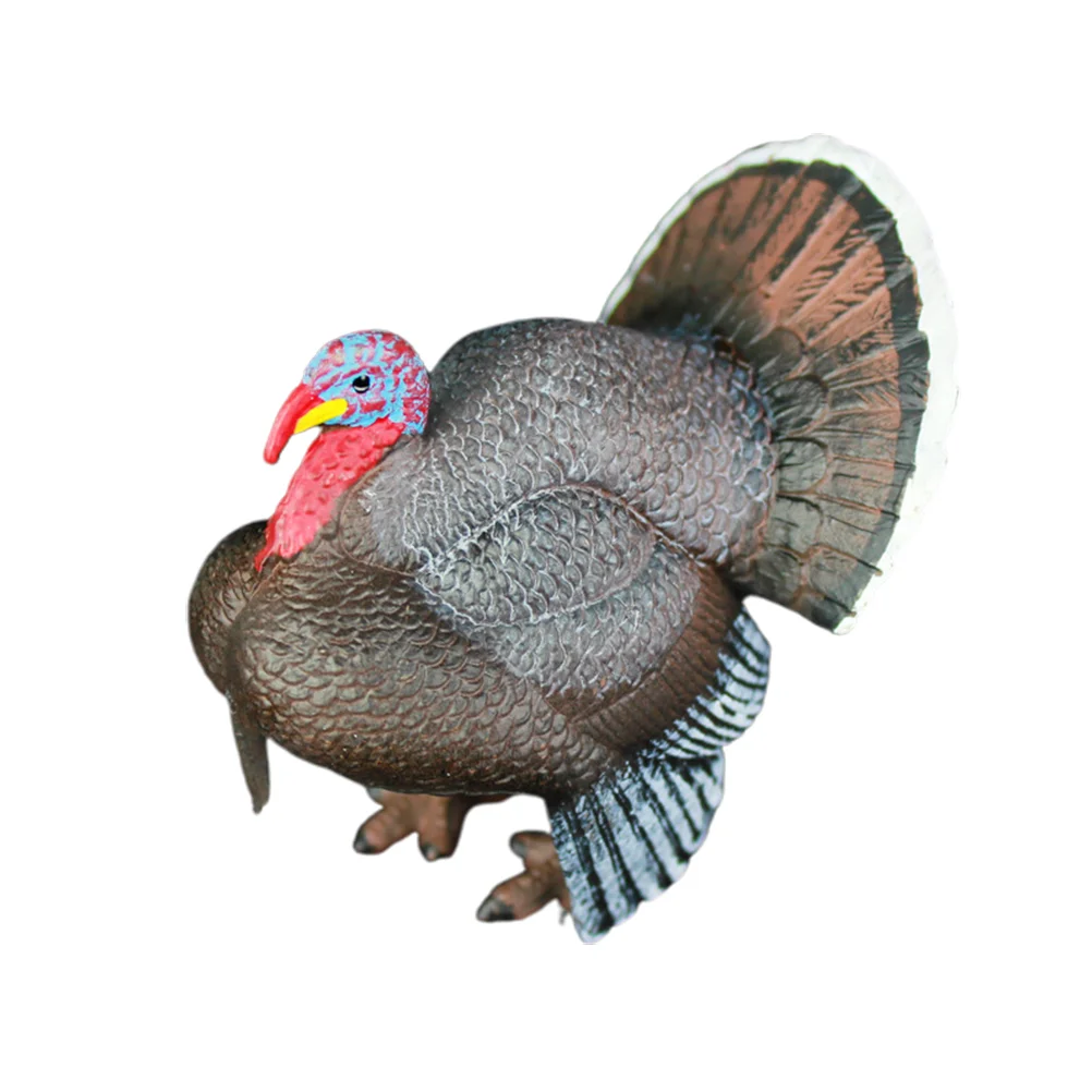 

Wildlife Animal Model Home Miniature Decor Realistic Turkey Figurine Simulation Bird Toys