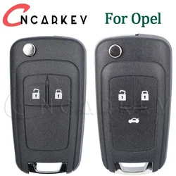 Voor Opel Vauxhall Corsa Astra Vectra Zafira Omega HU100 Ongesneden Blade Autosleutel Cover 2/3 Knoppen Flip Opvouwbare Auto Afstandsbediening sleutel Case