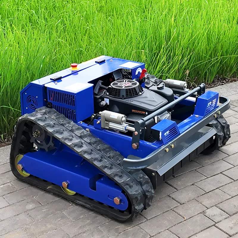 カスタマイズ可能なリモコン式芝刈り機、ゴムタイヤ、4ストロークエンジン搭載、家庭菜園用、工場直販