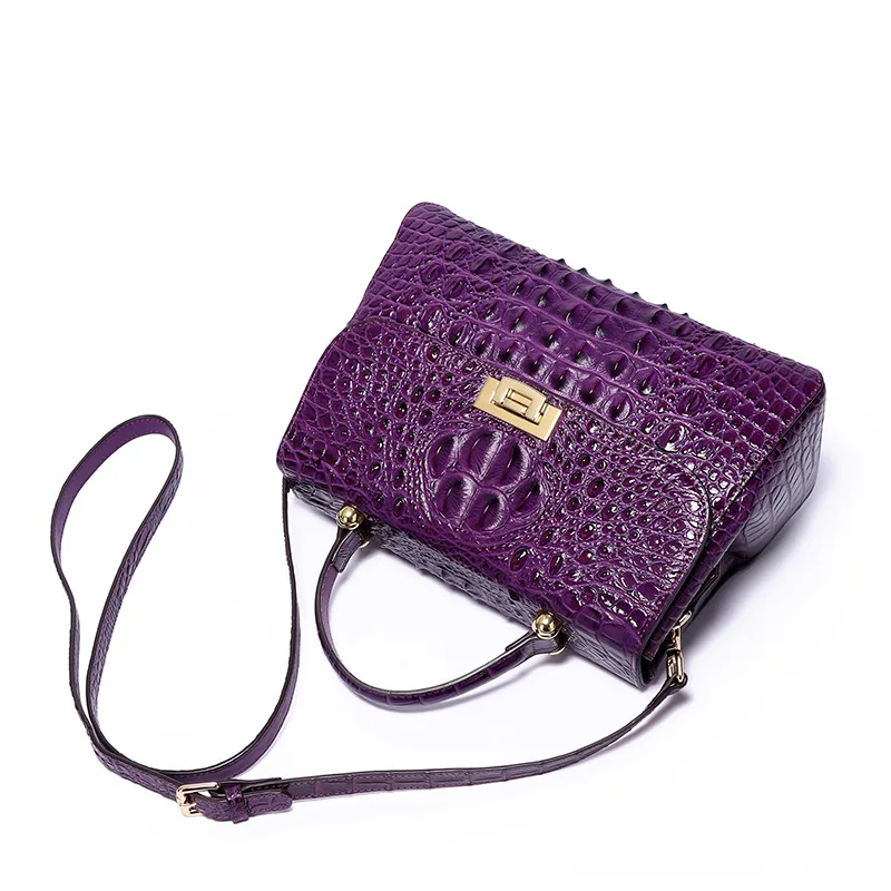 New Fashion Alligator Women Handbags European Designer Cow Genuine Leather Shoulder Bags Female Girl Brand Luxury Crossbody Bag