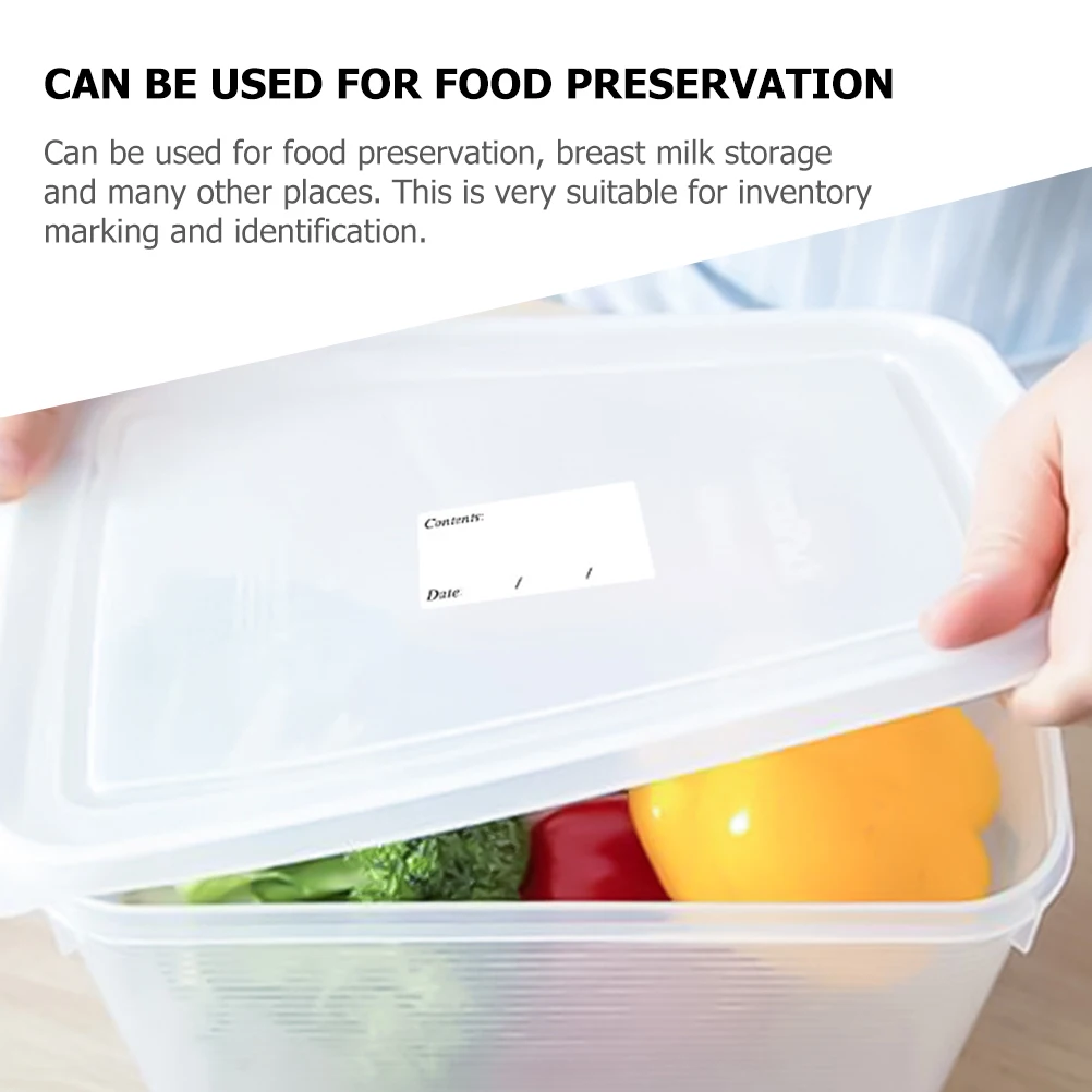 

40 Sheets Removable Food Labels Water Proof Pantry for Containers Storage Stickers