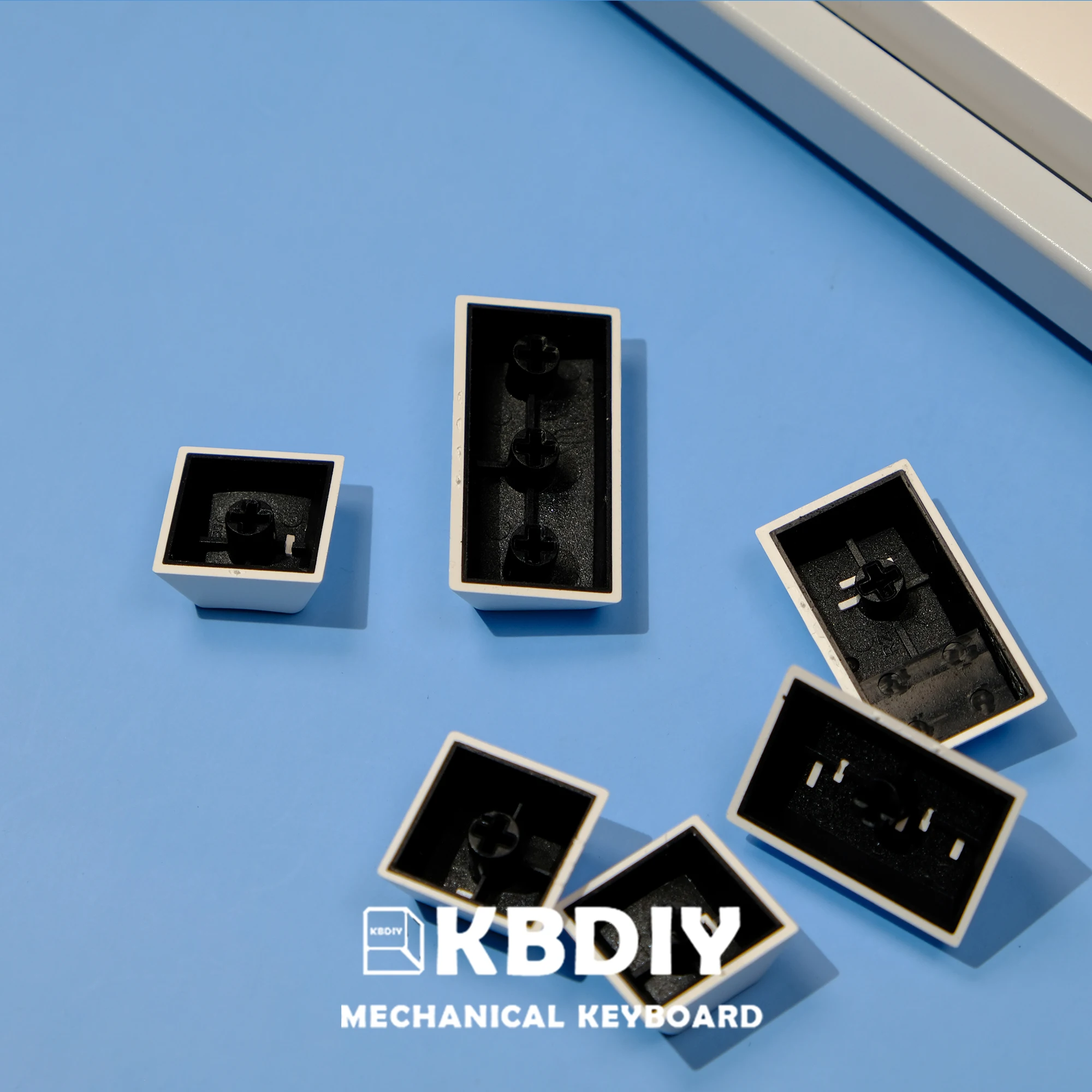 Imagem -04 - Kbdiy-custom Double Shot Iso Key Caps para Jogo de Teclado Mecânico Pbt Keycap Perfil Cereja Gmk Branco Mínimo Keycaps 152 Teclas