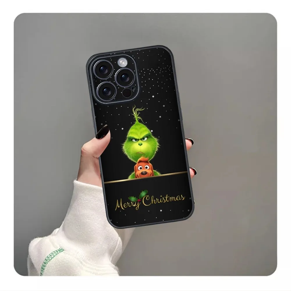 Christmas T-The G-GrinC-chs-S Phone Case For iPhone 16 15 14 13 12 11 PRO MAX PLUS Mini TPU Soft to Skin-friendly case