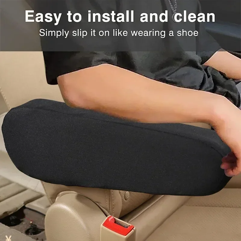 Car  UniversalSeat Armrest Cover Interior Auto Armrests Dust-proof  Hand Armrest Protector Soft Comfortable Elastic Cloth Covers