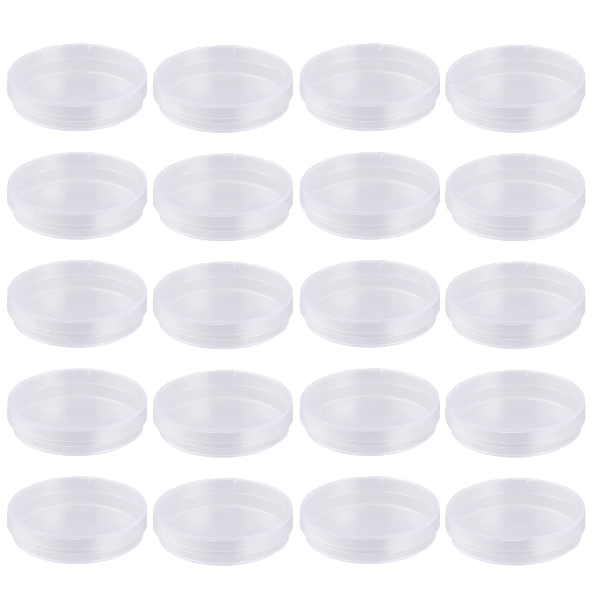 

20 PCS 100mm Plastic Petri Dishes Culture Dishes with Lids Petri Dish Plastic Plastic Petri Dish with Lid