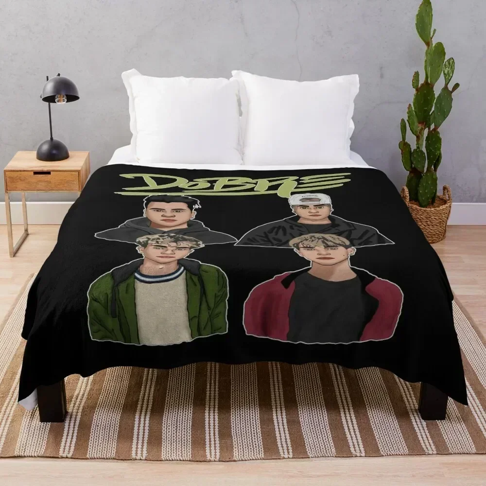 Dobre Brother Twins Merch Throw Blanket Durable Warm Blanket for Daily Home Use