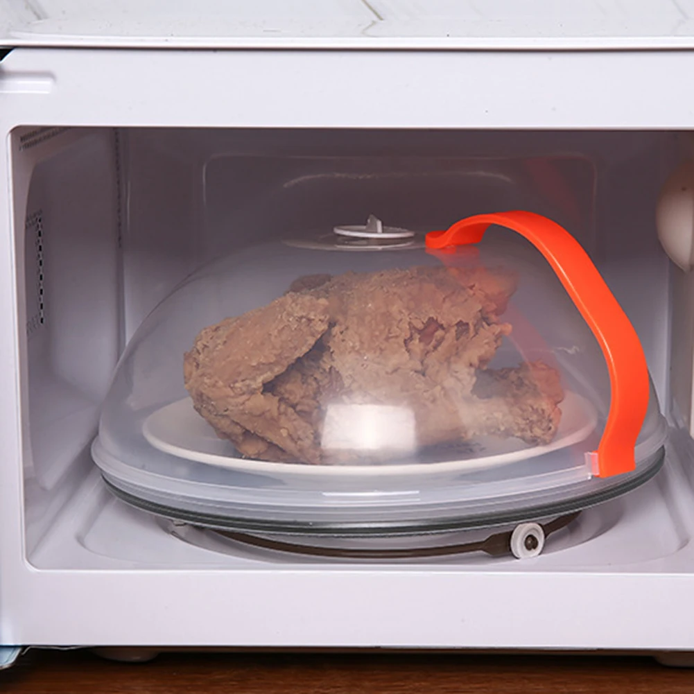 Microwave Splatter Cover Clear Splatter Cover Saft Plastic 10 in Microwave Plate Cover Large Microwave Splash Guard Cooker Lid
