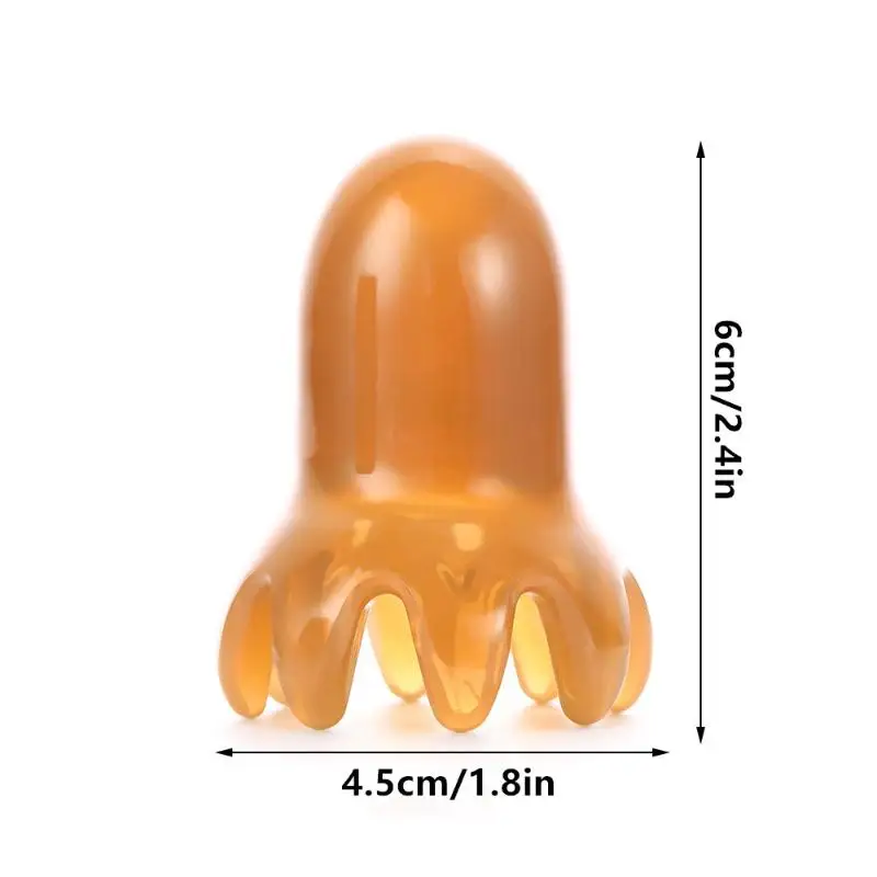 الأخطبوط تدليك مشط رئيس ميريديان كشط تدليك فروة الرأس فرشاة الوخز بالإبر غوا شا تدليك مشط التعب الإغاثة تدليك #6