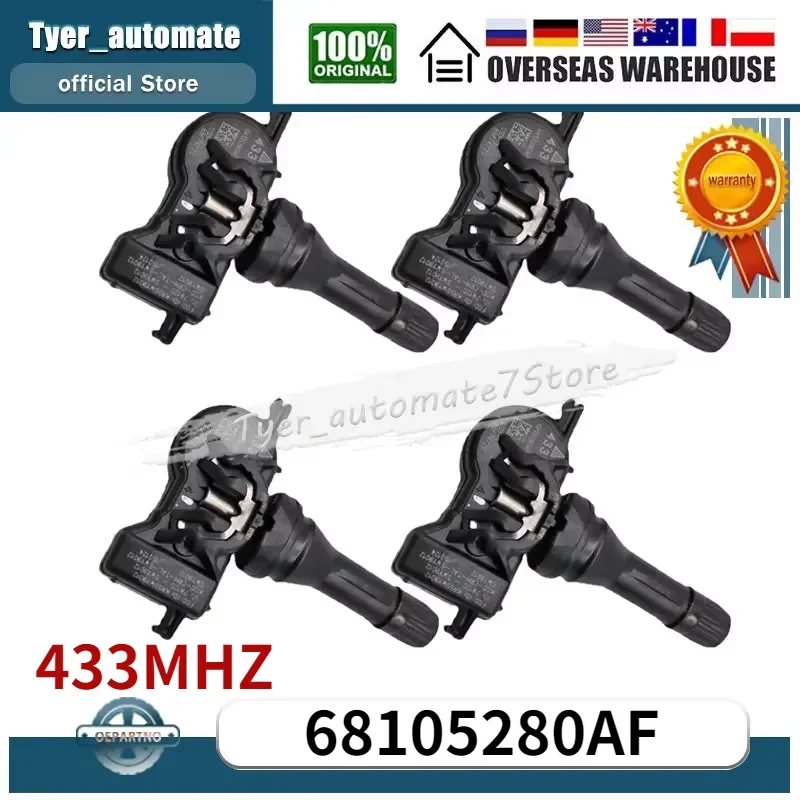 

Датчик контроля давления в шинах 68105280AF 433 МГц TPMS для CHRYSLER 200 DODGE DART FIAT 500X CHRYSLER PACIFICA DODGE DURANGO