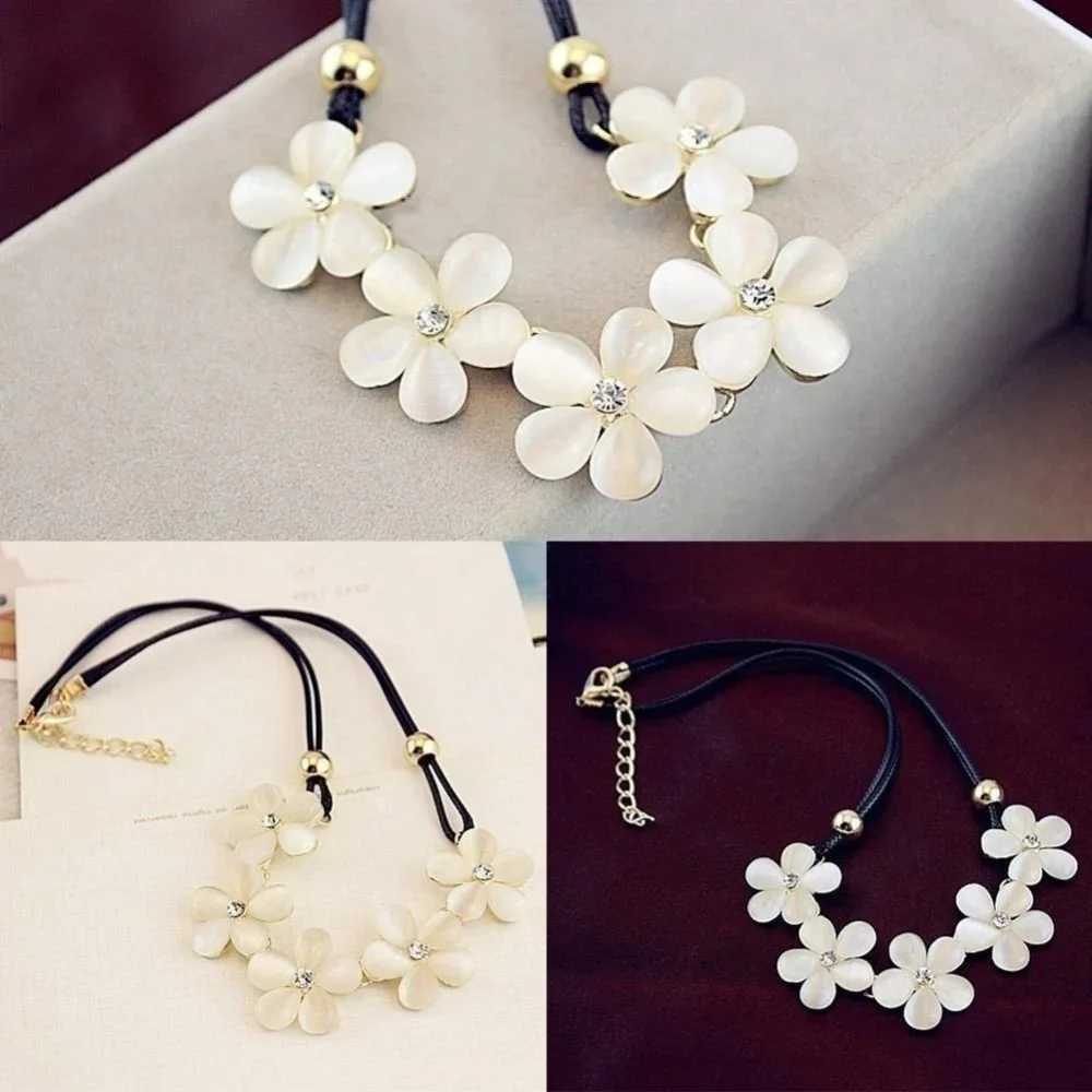 Flower Shaped  Lady Necklace