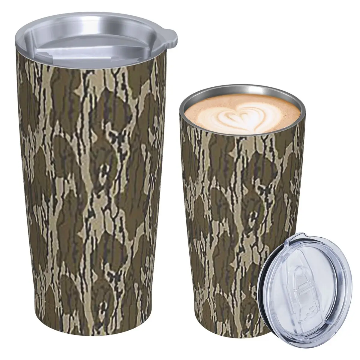 Everything Bottom Lands Camo Stainless Steel Tumbler Vacuum Insulated Mug Thermal Cold Cup Straw With Lid 20oz