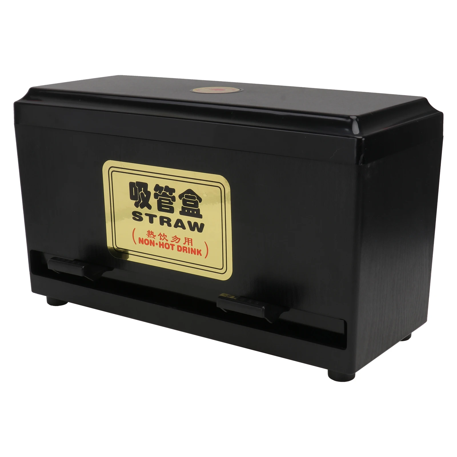 

Plastic Straw Box Chopstick Container Reusable Storage Holder Restaurant Straws Dispenser Compact Pressing Design Fast Food