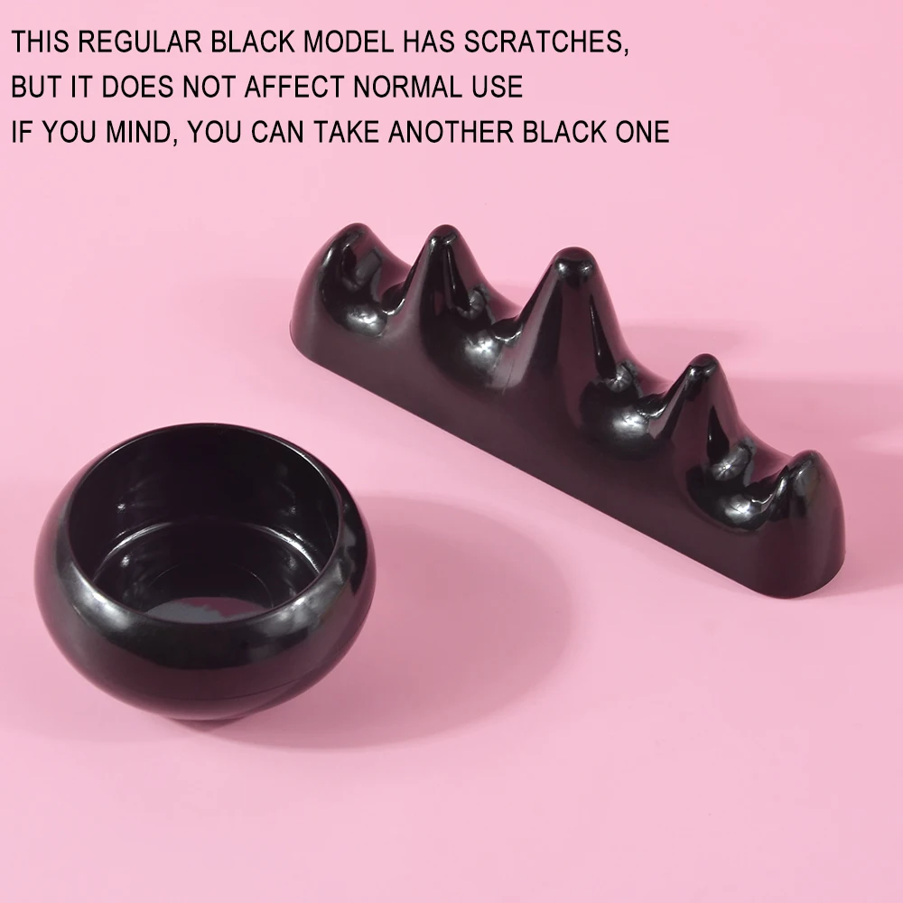 1/5 Set Professionelles Nagelbürsten-Reinigungszubehör, Behälter für Acrylflüssigkeit und -pulver, Nagelbecher, Nagelbürstenhalter, Maniküre-Werkzeuge – Detail 1
