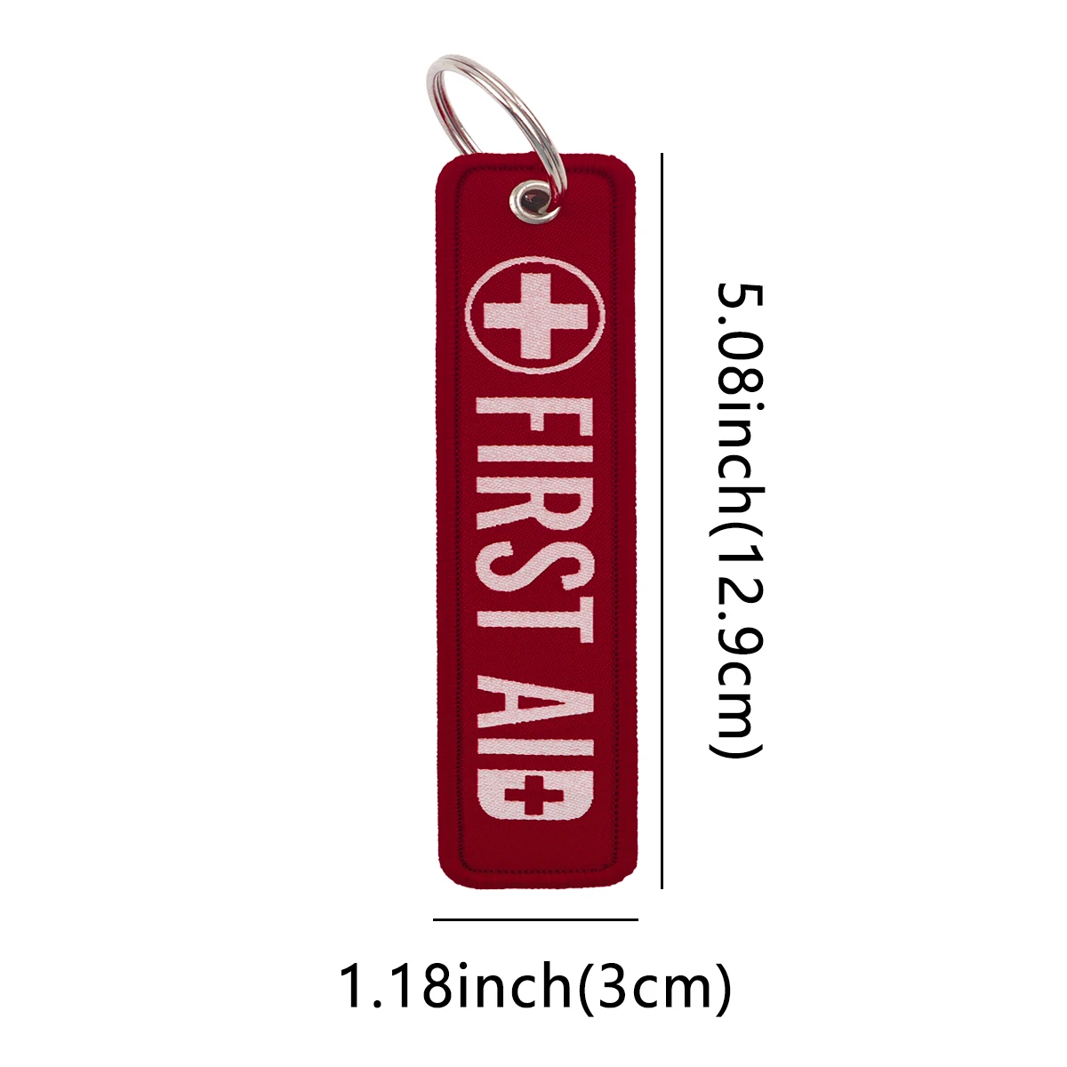 Medical Disease Slogan Key Ring Embroidery Key Fobs Holder Key Tag Key Chain for Motorcycles Jet Tags Nurse Doctors Gifts