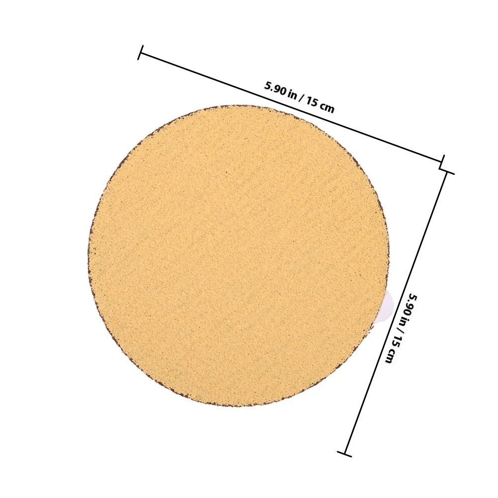 10Pcs Self Adhesive 80 Grit Sanding Discs 6 Inch Round Sandpaper for Drill Sander Efficient Coarse Grinding and Smoothing Pad
