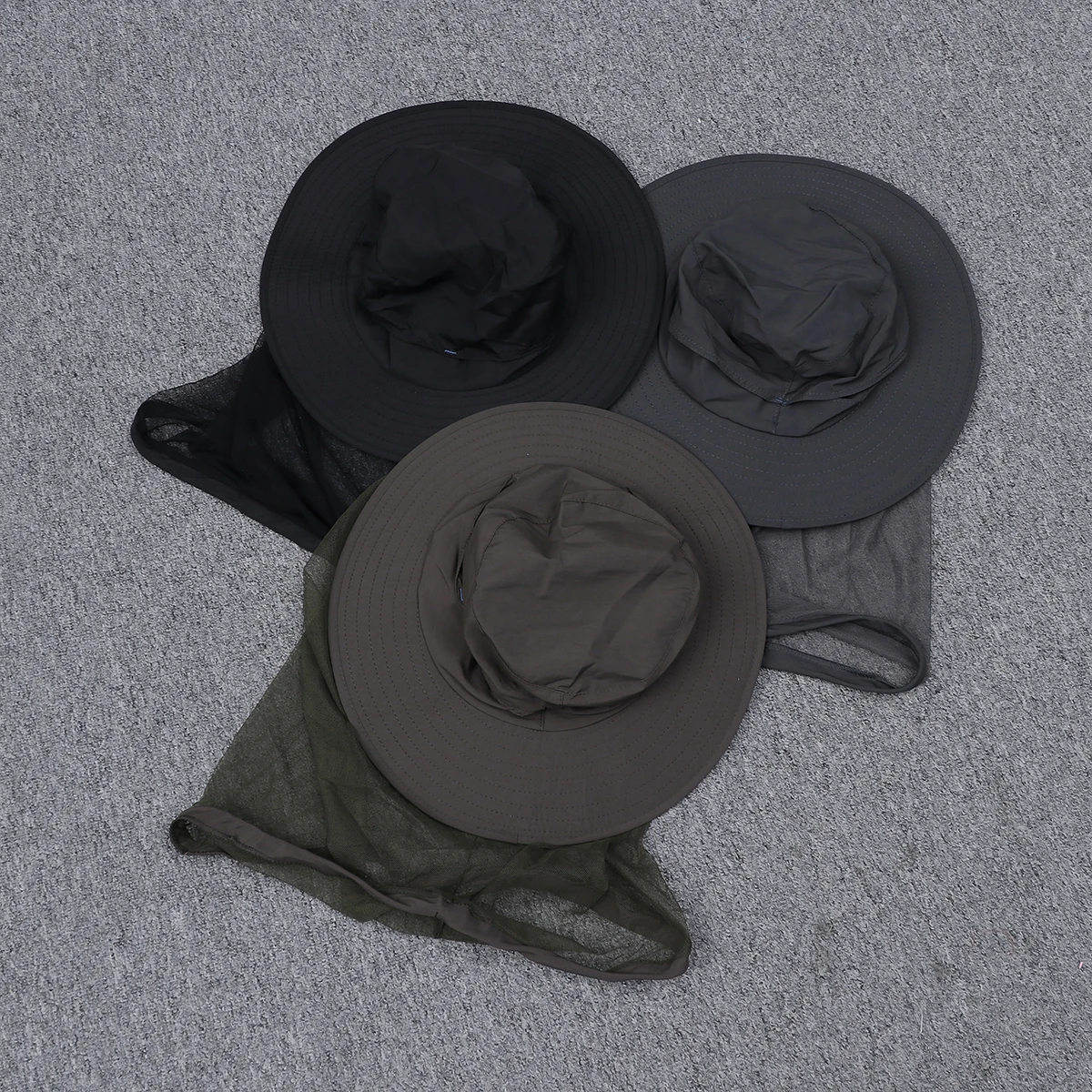 Mosquito Proof Hat Quick Dry Breathable Net For Fishing Hiking Camping Sun Protection Insect Repellent Headwear Army Green