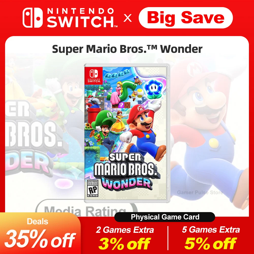 Super Mario Bros. Wonder Nintendo Switch Game Deals 100% Official Original Physical Game Card Action Genre for Switch OLED Lite