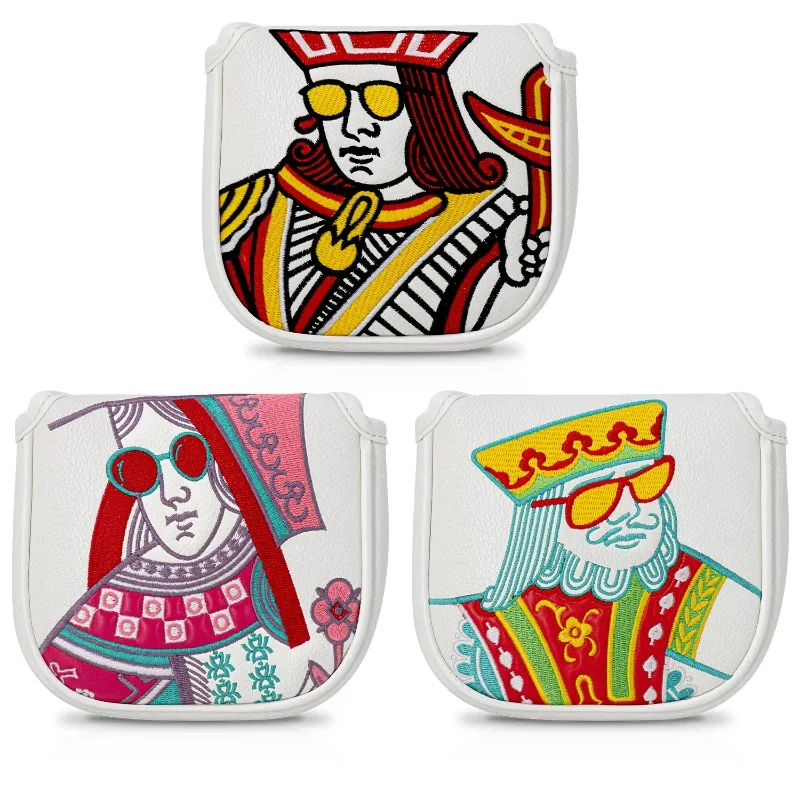 Яркий чехол для головы для гольфа в покерном стиле, аксессуары для гольфа, пыленепроницаемый и прочный материал, обеспечивающий лучшую защиту.