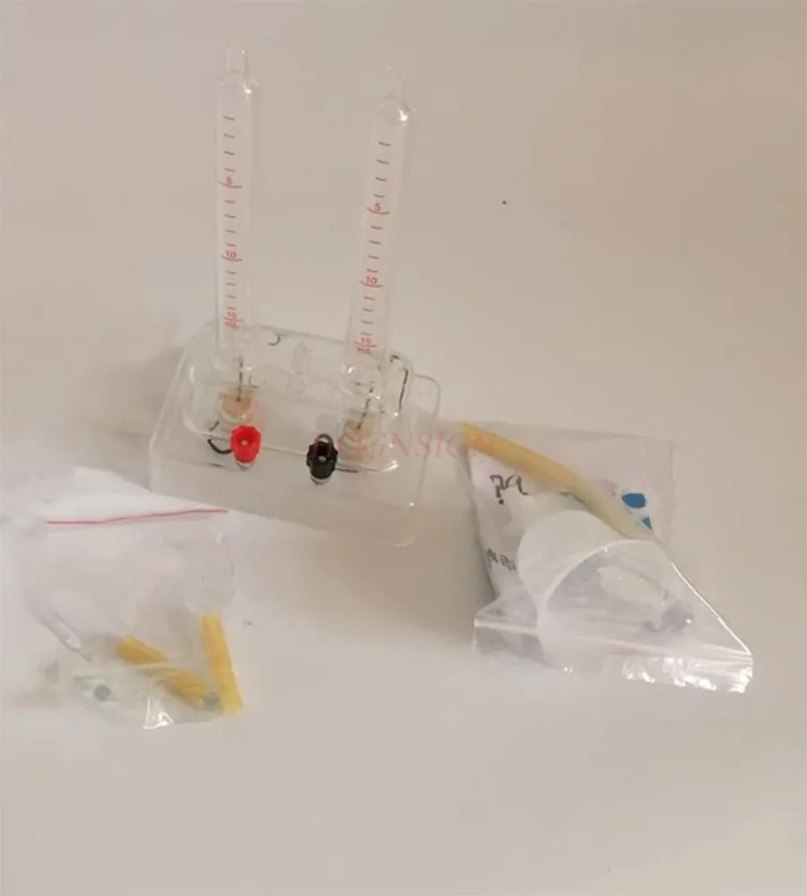 

1set Water electrolysis experimental device, water ionization decomposition electrolysis water demonstration device