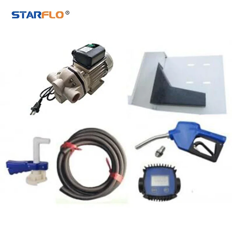 STARFLO IBC adblue pump kits with digital meter automatic nozzle 230V 50LPM truck adblue pump for adblue liquid