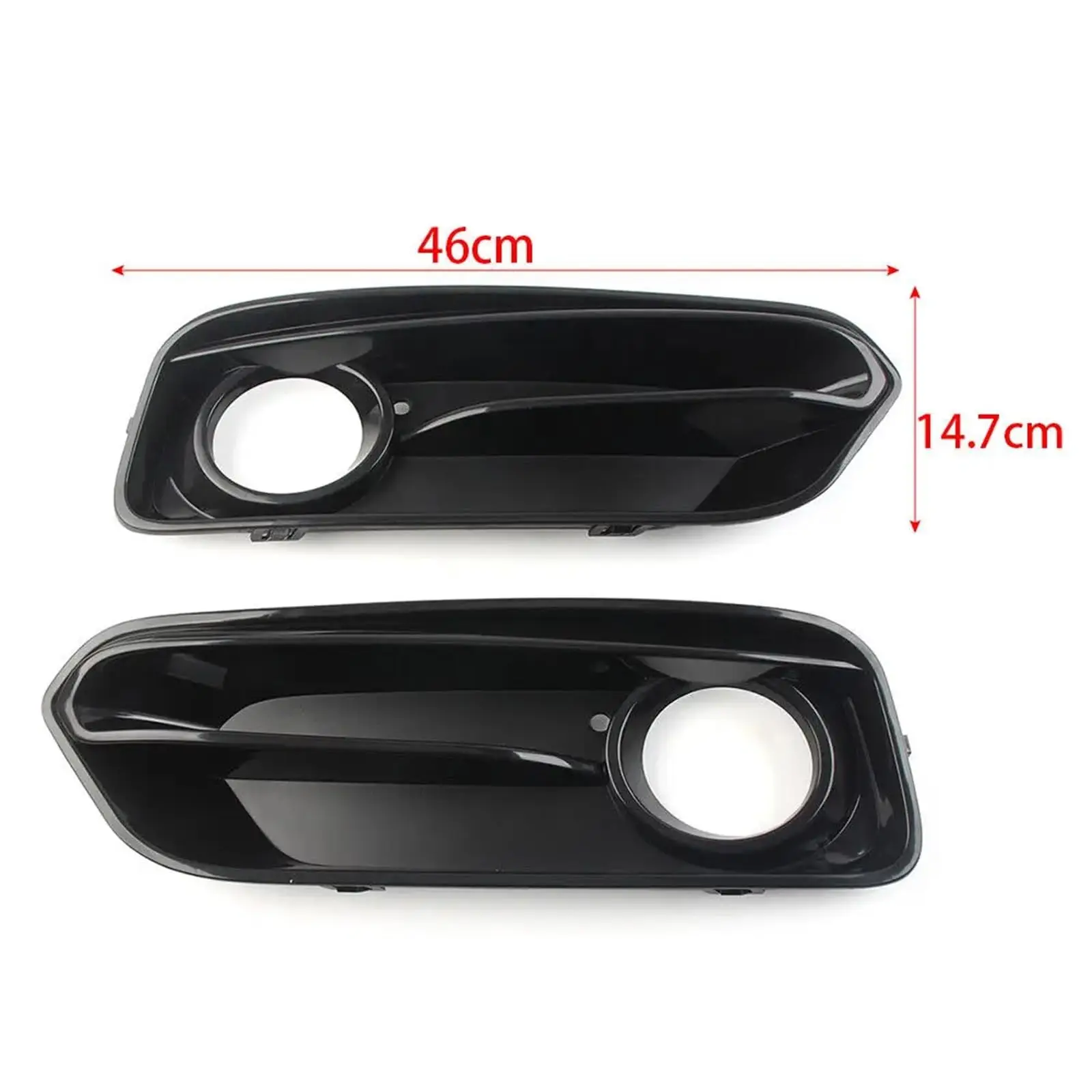 Front Bumper Fog Light Racing Grilles For BMW 1 Series F20 F21 LCI Sport 2015-2018 Fog Lamp Grill Cover Glossy Black Accessories