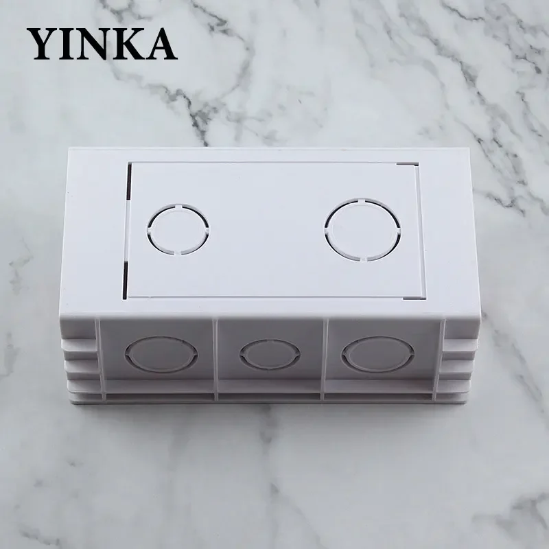 YINKA PC Installation Box Back Box Universal White Assemblable Waterproof Box 144x83mm