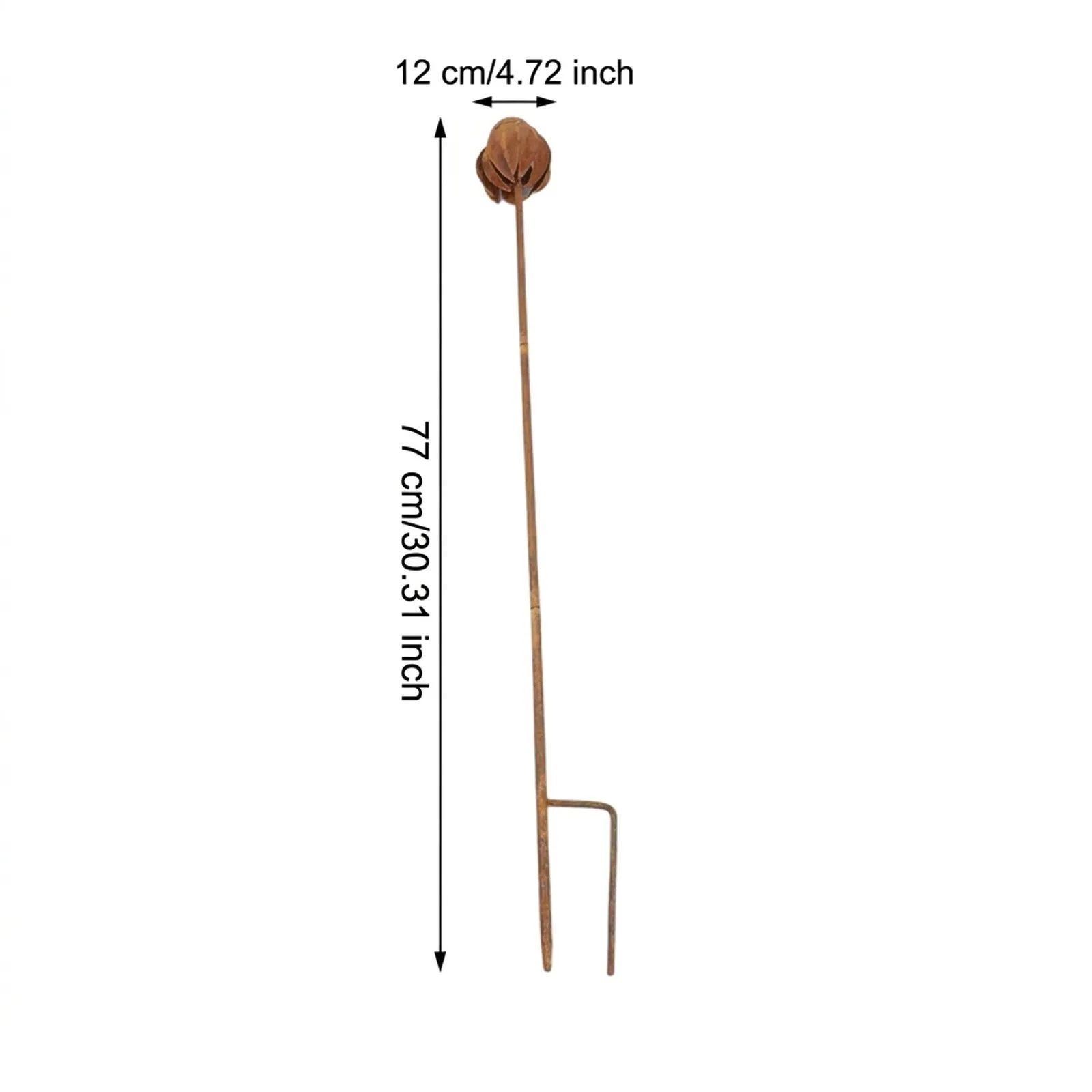 Echinacea-Themed Iron Stake for Garden For Lawn Porch Pathway Patio Decoration with Rustic and Outdoor Suitability