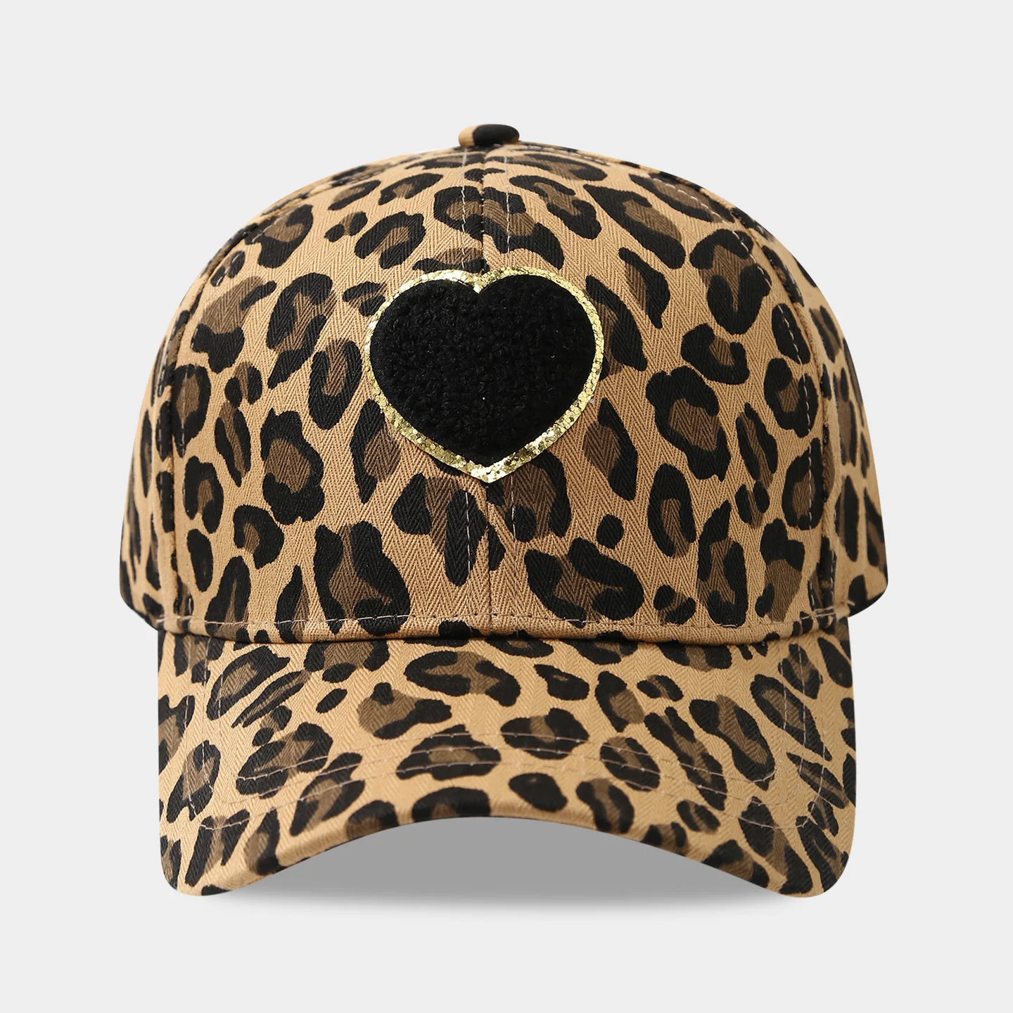Retro Handtuch Paste Tuch Muster Leopard Print Baseball Kappe Für Frauen Herbst Neue Berühmte Mode Entenschnabel Kappe Einkaufen Hut – Detail 8