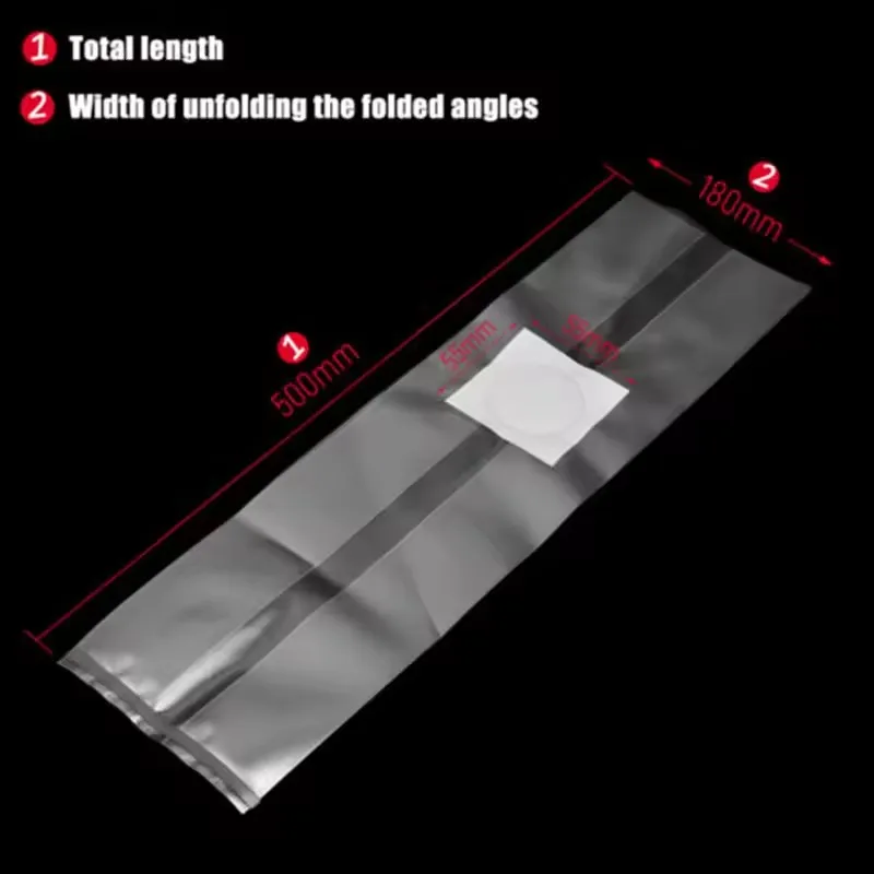 حقيبة زراعة الفطر، 100 قطعة من أكياس البولي بروبيلين المقاومة للحرارة، مثالية للفطريات والحبوب، دورة تخمير الغضروف المختصرة #5