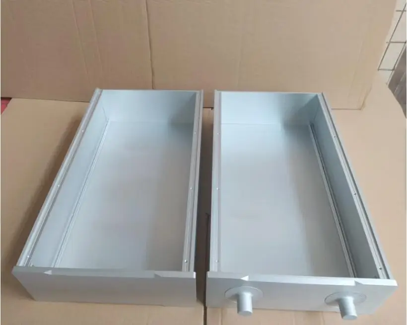 الفضة كامل الألومنيوم مكبر للصوت الضميمة ، Preamp الشاسيه ، PSU الحال ، لتقوم بها بنفسك ، 2309