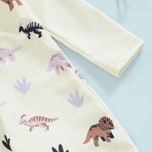 Children's bath with whale print, long sleeve, skin protector, children's bath, sunshine, children's beachwear 10 MAIN SALES CHILD BATH CLOTHES - №7