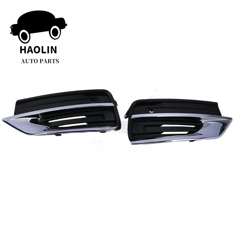 31663515 31663514 1Pair Car Front Lower Bumper Grilles Trim Chrome Cover For Volvo XC90 2019-2022 Replacement 31663539 31663540