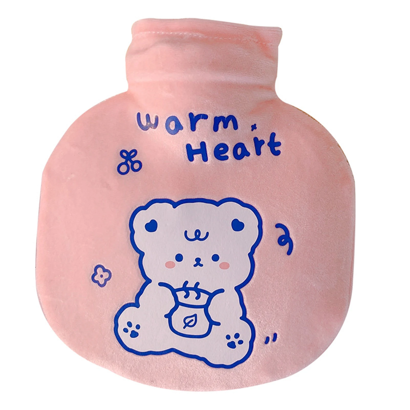 Cute Cartoon Print Hot Water Bag Candy Color Large Water Capacity Hot or Cool Uses Ideal Gift for Your Mother Children