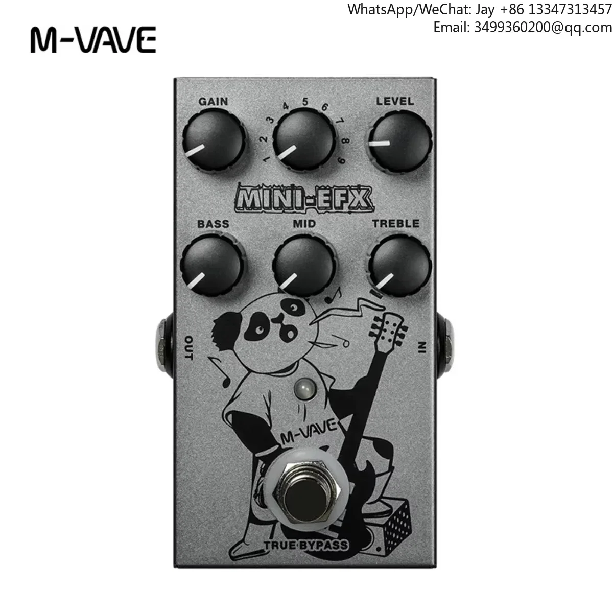 

M-VAVE MINI-EFX Electric Guitar Multi-Effect Pedal Overload Distortion Effect, 3-Section EQ Adjuster, 9 Tones