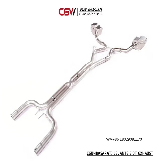 

Индивидуальная заводская цена на выхлопную систему из нержавеющей стали с дистанционным управлением клапаном для Levante 3.0T 4.7 MY 2008 Catback