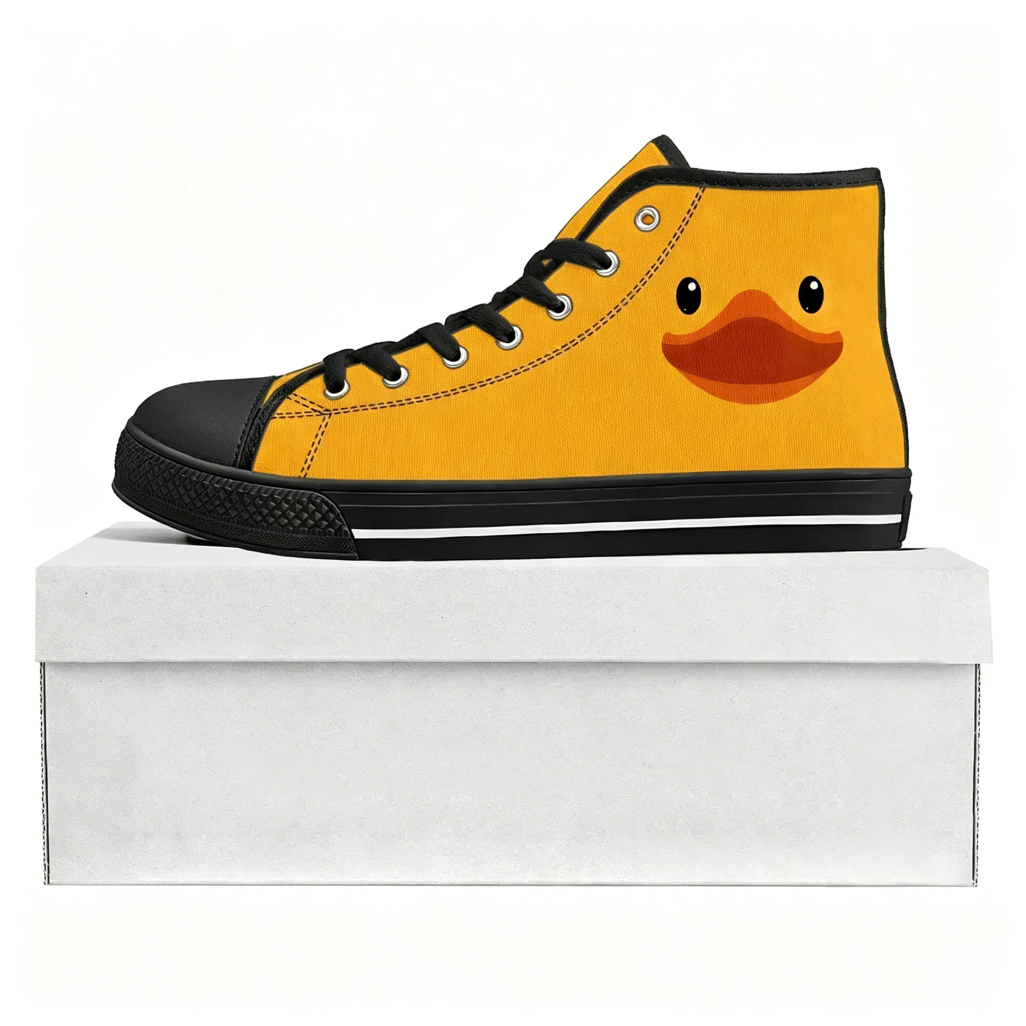 Women'S Yellow Fashion Sneakers - รองเท้าผ้าใบพิมพ์ลายเป็ดสีเหลืองคุณภาพสูง รองเท้าผ้าใบผู้ชาย ผู้หญิง วัยรุ่น รองเท้าผ้าใบลำลอง รองเท้าคู่รัก