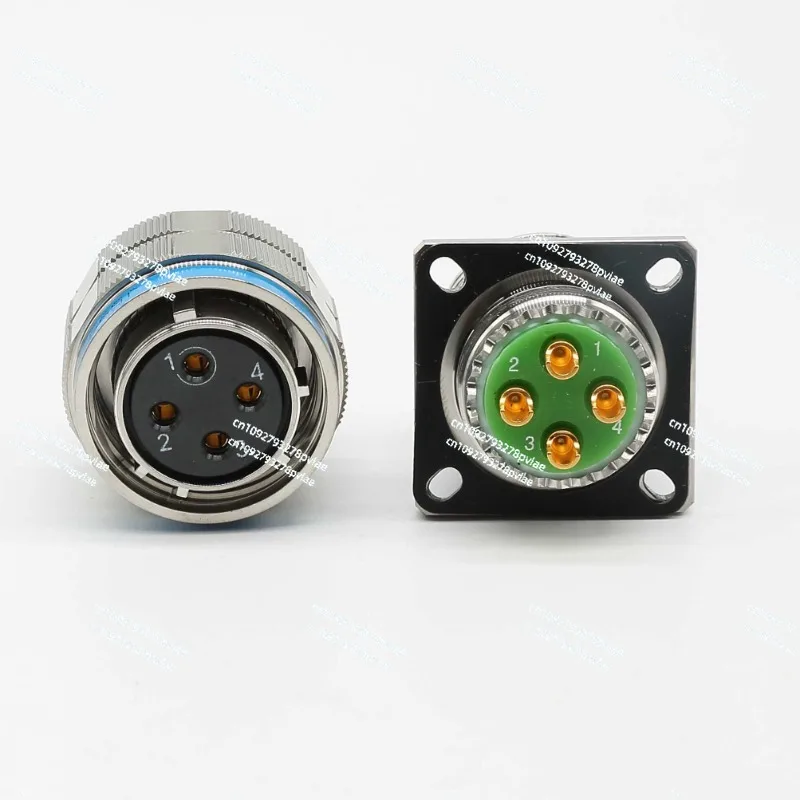 J599/26KD38SHN + J599/20KD38PHN circular electrical connector 4-pin aviation plug seat connector