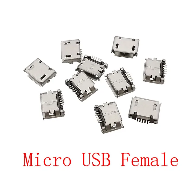 Gniazdo Micro USB żeńskie 5Pin SMD Port Micro USB wtyczka Jack złącze lutownicze do wymiany telefon z systemem Android ładowania danych naprawy