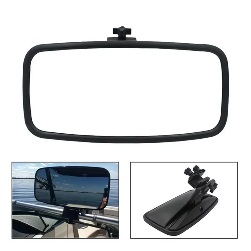 

AU13-Boat Rear View Mirrors Rear View Boat Mirrors T Clamp-On Boat Mirror Large Water Ski Rear View Boat Mirrors Boat Clamp Mirr