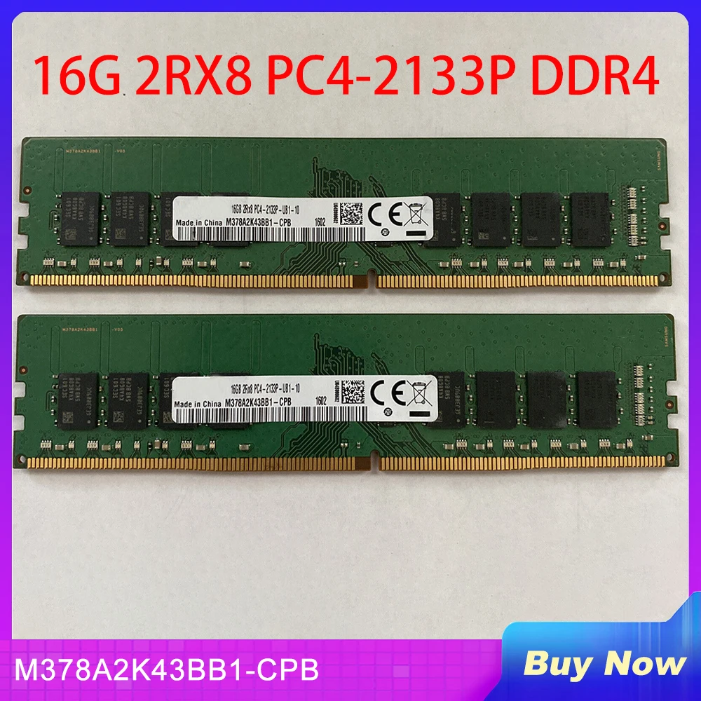 

1 PCS Desktop Memory For Samsung RAM 16G 2RX8 PC4-2133P DDR4 2133 16GB M378A2K43BB1-CPB