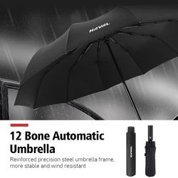 12 Bone Car Automatic Business Folding Umbrella Accessories For Haval F7 H6 H1 H2 H3 H4 H5 H7 H8 H9 M4 M6 F5 F9 F7X F7H H2S