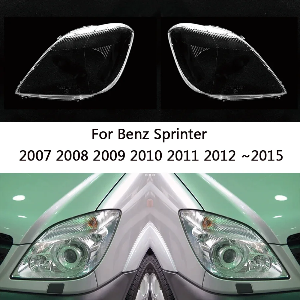

HTTCY Для Benz Sprinter 2007 2008 2009 2010 2011 2012 ~ 2015 крышка фары объектив корпус лампы абажур фара свет маска