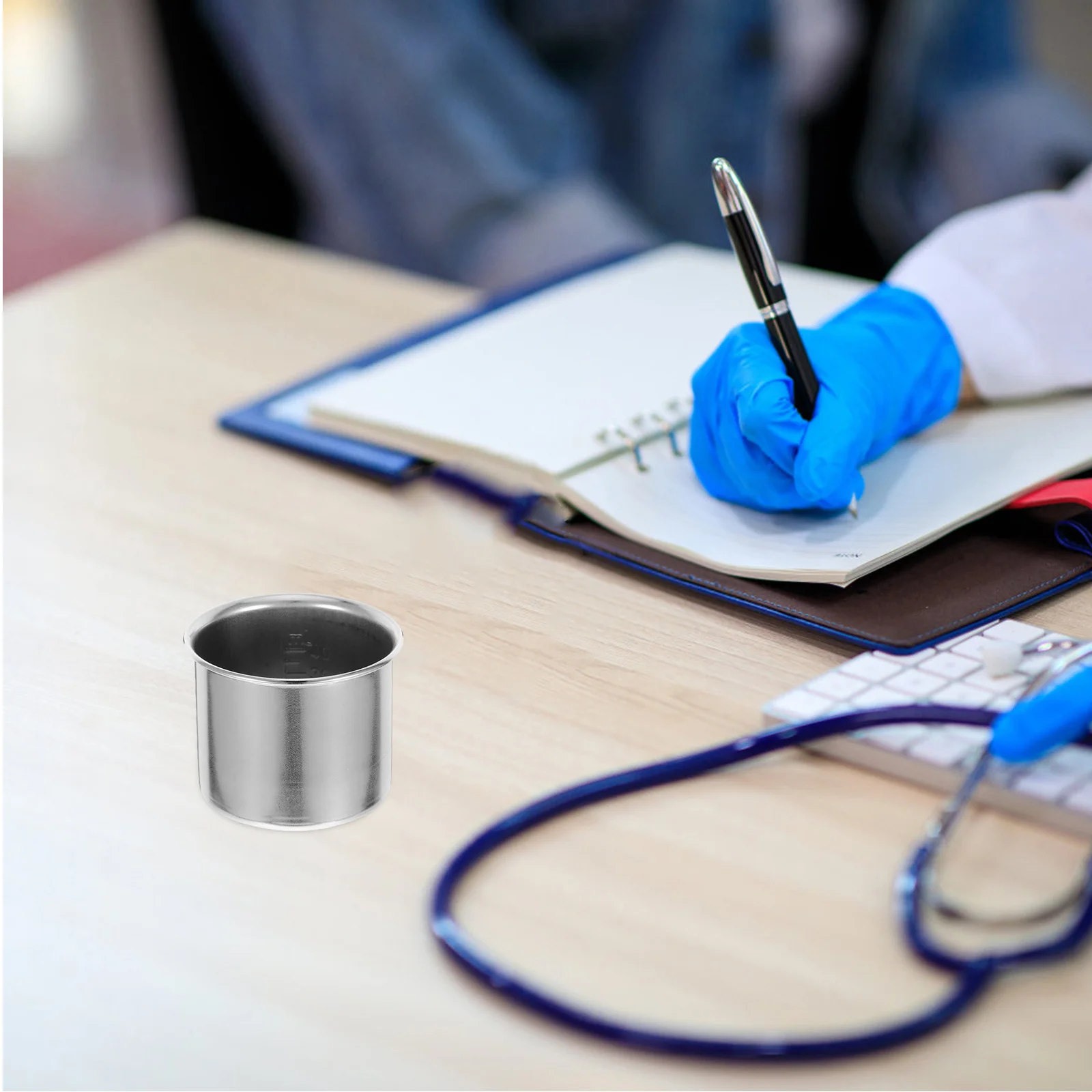 

40Ml Stainless Steel Measuring Cup Portable Fluid Measurement Mini Scale Tray For Liquid Mixing Reusable Cooking