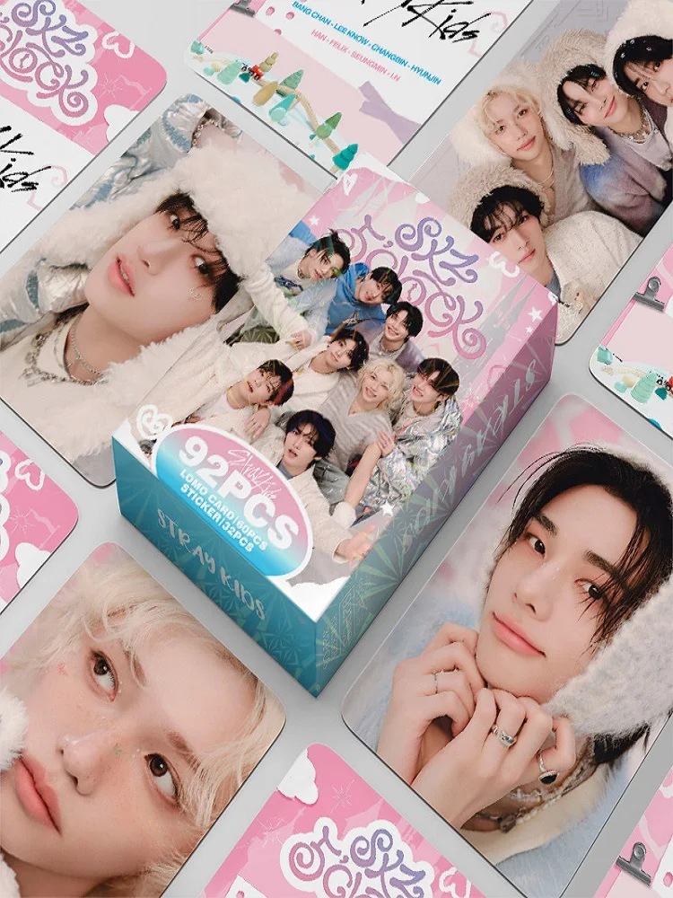 ألبوم SKZOO Stray Kids الجديد KPOP DO IT بطاقات LOMO ذات الوجهين بالليزر PVC القابلة للجمع، مجموعة المعجبين، هدية العطلة، هدية البقاء فقط