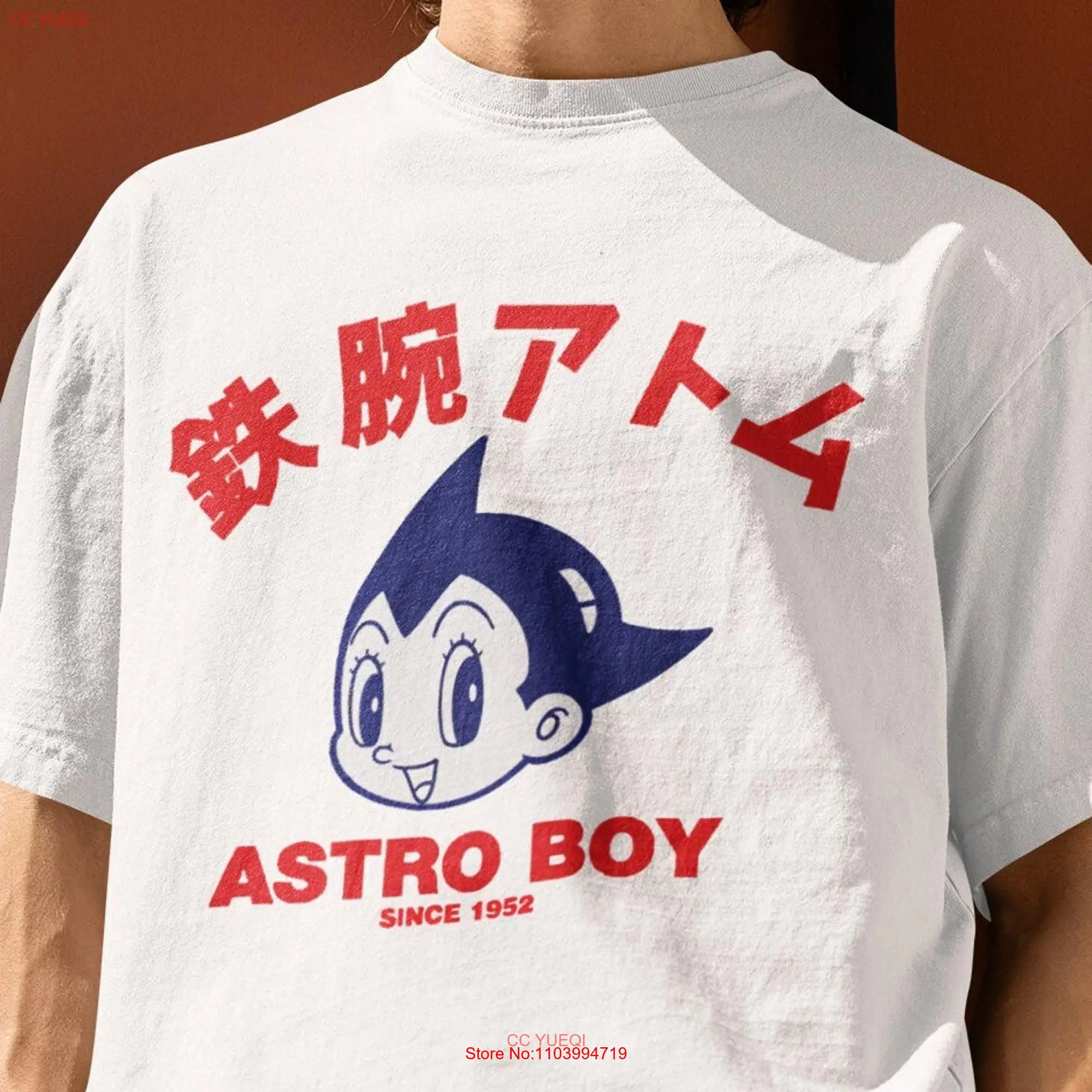 Camiseta Astro Boy Vintage Anime japonés, ropa de cumpleaños, manga larga o corta