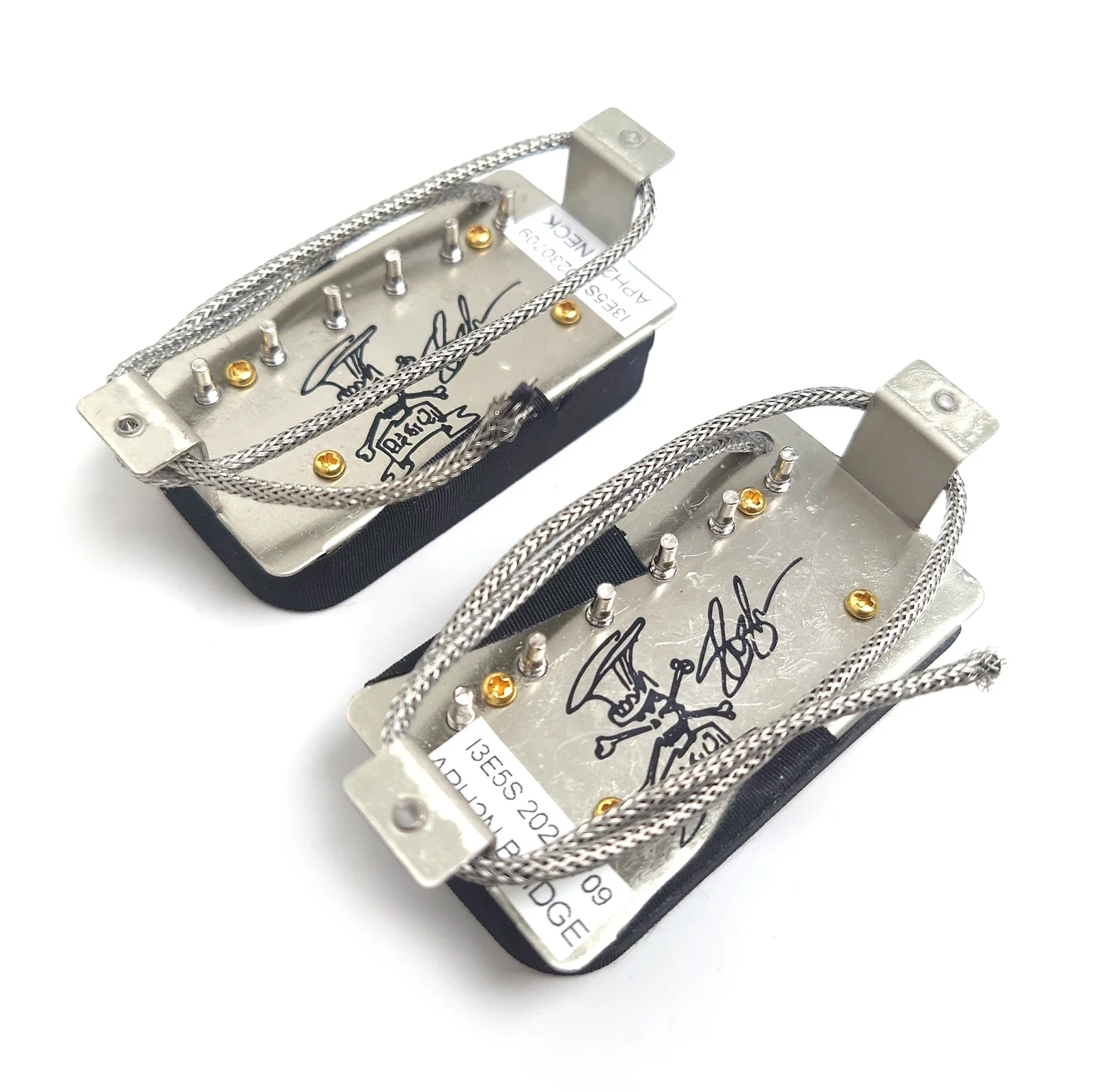 Humbucker Guitar Pickups Alnico II 50/50mm Bridge/Neck 2C Zebras for 6 String LP or ST Electric Guitars Replacement Parts