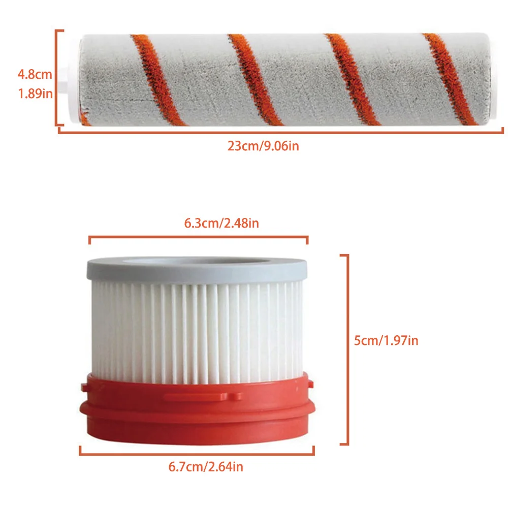 HEPA Filter for Xiaomi Dreame V8 V9 V9B V9P XR V10 V11 T20 V16 Household Wireless Vacuum Cleaner Accessories Roller Brush view 2